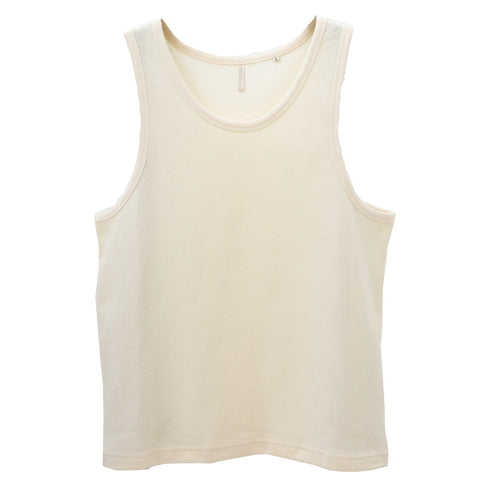 Sunflower Mesh Tank Top Off White 2028 Degli Uberti